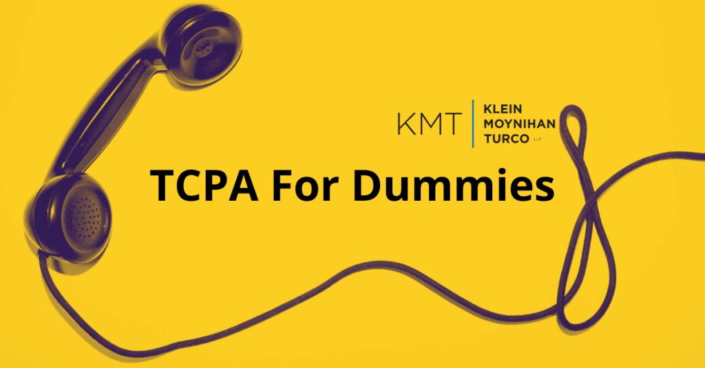 TCPA For Dummies telemarketing guide KMT