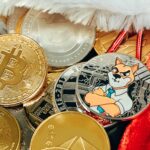 bitcoin sweepstakes dogecoin elon musk cryptocurrency pile of coins